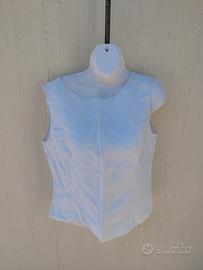 Top smanicato bianco Intrend