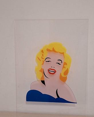 marco lodola, lastra in plexiglass marilyn 