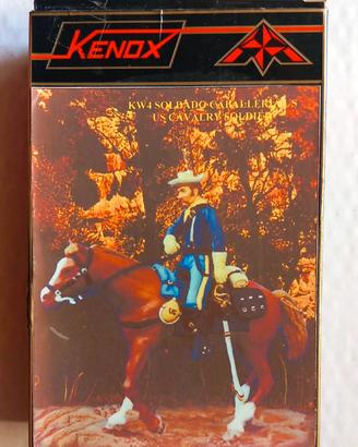 US Cavalry Soldato Figurino Far West Kenox
