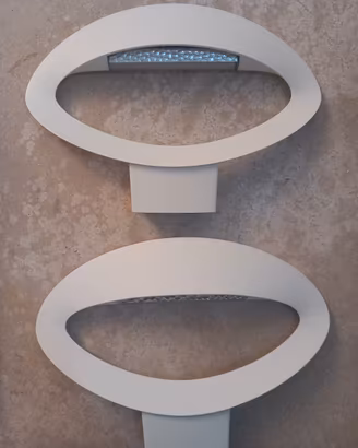 💥Due lampade Artemide Mesmeri bianche Design