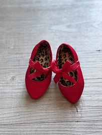 Ballerine rosse neonato –  3-6 mesi