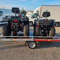 Rimorchio trasporto Quad 300 x 200 cm.  PT 1000 Kg