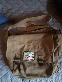 Borsa tracolla verde militare, vintage 