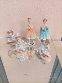 n.5 statuine ballerina 