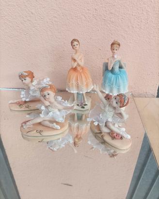 n.5 statuine ballerina 