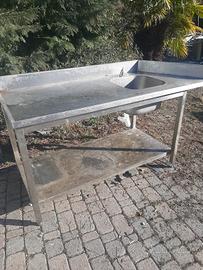 lavandino in acciaio  piu armafi ferro.