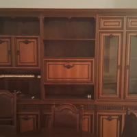 parete attrezzata in legno anni 60