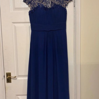 Abito da ballo taglia 14 blu navy