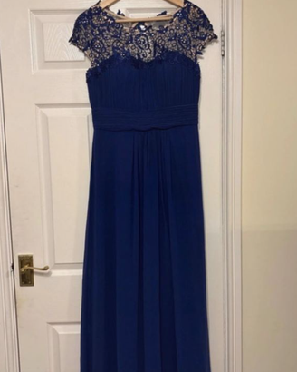 Abito da ballo taglia 14 blu navy