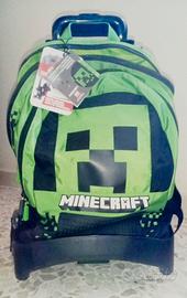 Trolley zaino Minecraft, nuovo, mai utilizzato