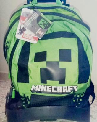Trolley zaino Minecraft, nuovo, mai utilizzato