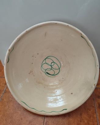 Grande bacile antico in ceramica primi '900 41cm