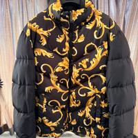 Piumino versace double face nero