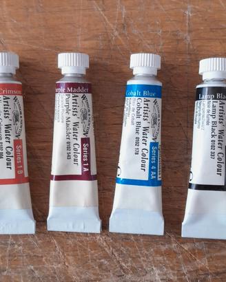 N.4 acquarelli in tubetto Winsor & Newton