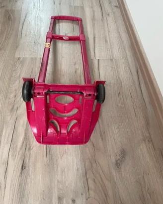 Carrello manico allungabile porta zaino con ruote