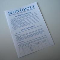 Manuale istruzioni MONOPOLI in lire