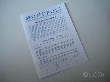 Manuale istruzioni MONOPOLI in lire