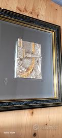 Quadro con foglio argento