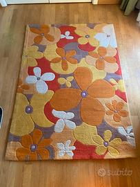 Tappeto Decorato a Fiori 140x200
