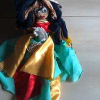 Teodolinda: bambola interamente realizzata a mano,