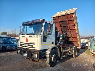 Iveco Eurocargo 180E28 CASSONE RIBALTABILE + GRU