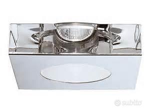 LUI incasso quadrato crist. trasp. front.cromo