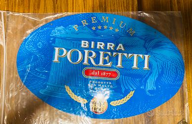 Insegna Targa Smaltata Birra Poretti Nuova