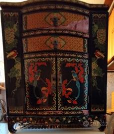 MOBILETTO CINESE IN LEGNO LACCATO