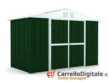 Box giardino lamiera zincata 327x155 verde scuro