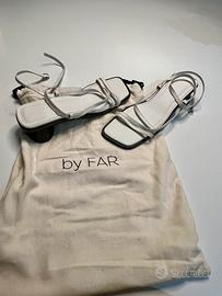 Sandali By Far in pelle bianca NUOVI