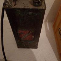 bidone vintage anni 20 modificato a lampada 