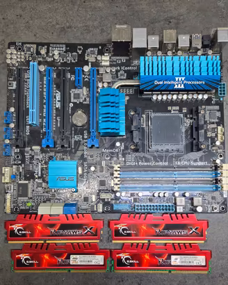 scheda madre asus con ram gskill