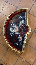 ventaglio spagnolo in cornice dorata