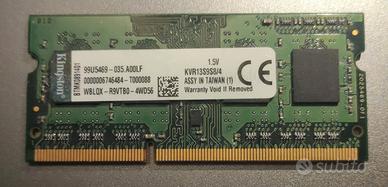 Kingston SODIMM 4GB DDR3  1333