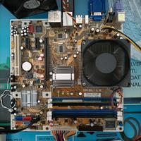 Scheda madre Socket LGA775 + processore + ram 