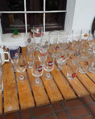 40 bicchieri vintage birra 