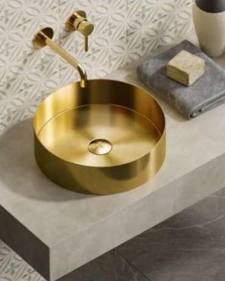Lavabo da appoggio Oro Venus Art.BB6802-BG Karag