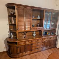 Soggiorno stile old america in legno