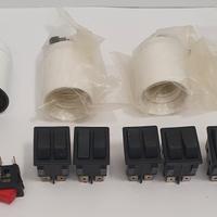 pulsanti vintage e portalampada nuovi 