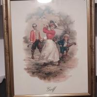 Quadro donna giocando a golf