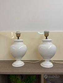 Coppia Lampade da Tavolo Ugo Zaccagnini Ceramica
