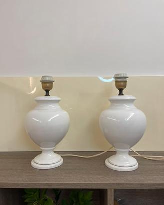 Coppia Lampade da Tavolo Ugo Zaccagnini Ceramica