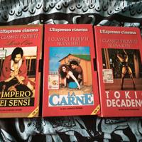 Lotto 3 VHS L'Espresso Cinema Classici Proibiti