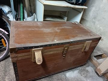 Cassapanca antica legno 