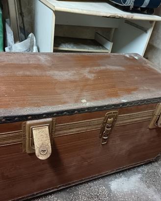 Cassapanca antica legno 