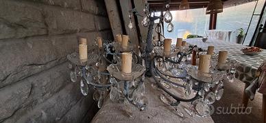 Lampadario cristallo 15 luci