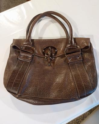 Borsa vintage da donna pelle marrone