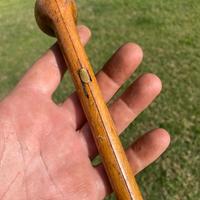 Antica Costodia In Legno Per Pipa Di Terra Cotta