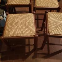 6 sgabelli legno 
