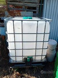 Cubo cisterna ibc acqua 1000 litri